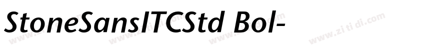 StoneSansITCStd Bol字体转换